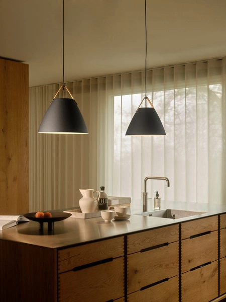Lampa wisząca STRAP E27 40W Metal | Czarny
