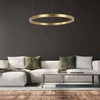Midway lampa wisząca pierścień duża śr.80 cm 54W | złoty