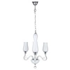 Lutecja Żyrandol 3xE14 Max,40W Biały/Transparentny/Chrom 9150302