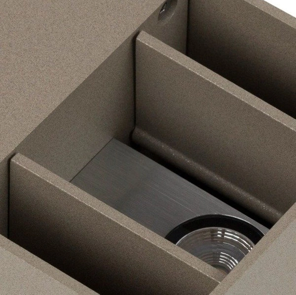 Kinkiet CUBE BRĄZOWY coffe