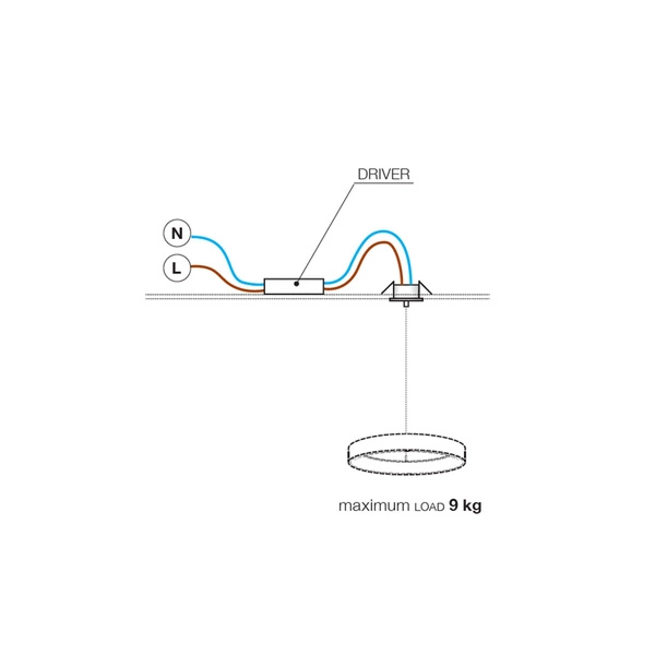 Azzardo CANOPY GIPS 7cm WH 5451