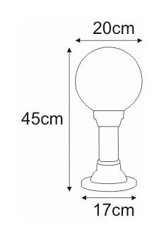 Lampa ogrodowa stojąca K-ML-OGROD 200 0.2 KL. PRYZMAT z serii ASTRID