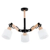 Nowoczesna Lampa sufitowa BRIDGE III drewno śr. 70cm