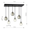Lampa wisząca Emibig COSMO 6 BL MIX2 714/6M2