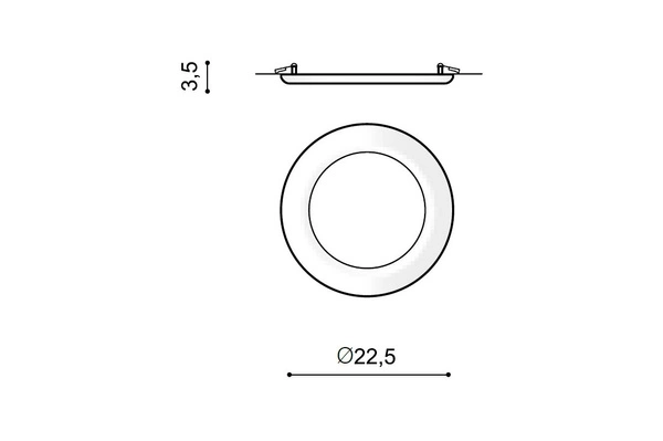 LINDA 23 3000K CHROME