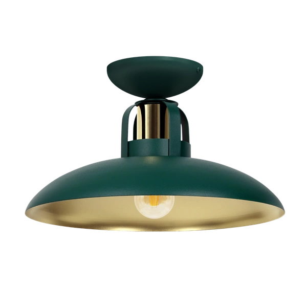 Lampa sufitowa FELIX GREEN/GOLD 1xE27