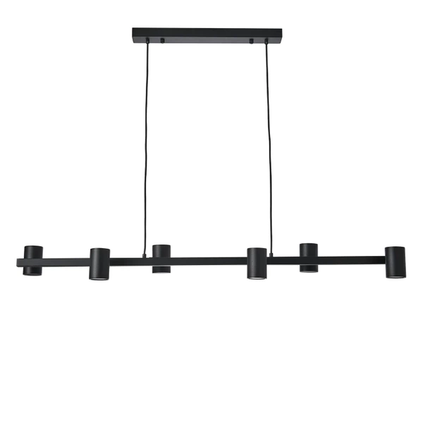 Lampa Wisząca Noe Long 6xGU10 czarna PL0111-BK