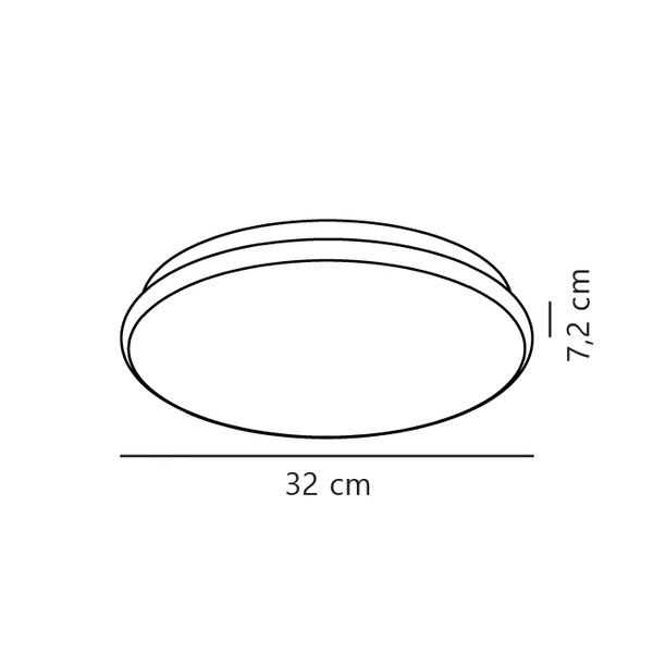 Lampa sufitowa MONTONE LED 4000K Biała neutralna Plastik | Biały
