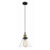 Lampa wisząca LOFT śr. 18cm E27 | czarna