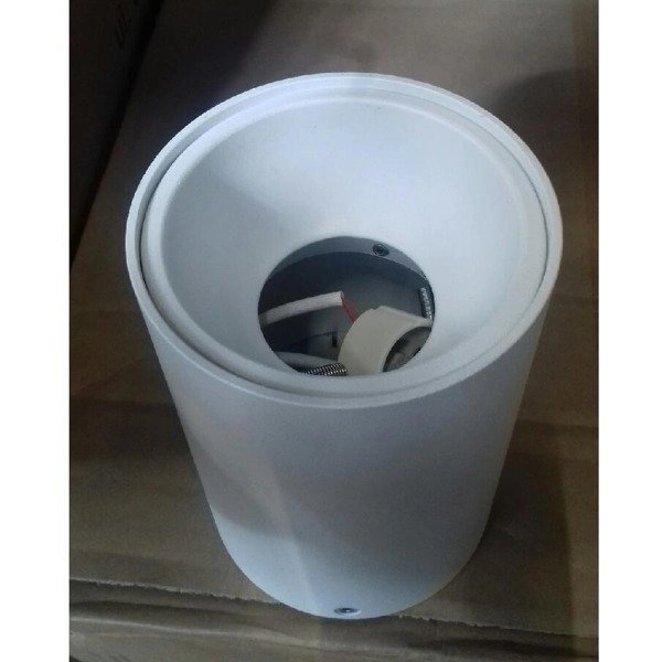 Natynkowy spot tuba KIVI GU10 śr 9,6cm | biały