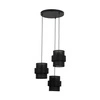 CALISTO BLACK LAMPA WISZĄCA 3  KOŁO 5981