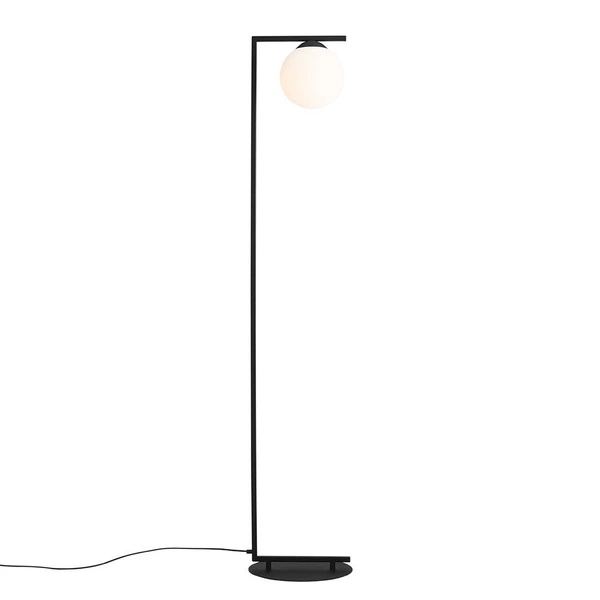 Aldex Lampa podłogowa ZAC (klosz na dół) 1038A1_1, czarny/biały, 1x60W E27
