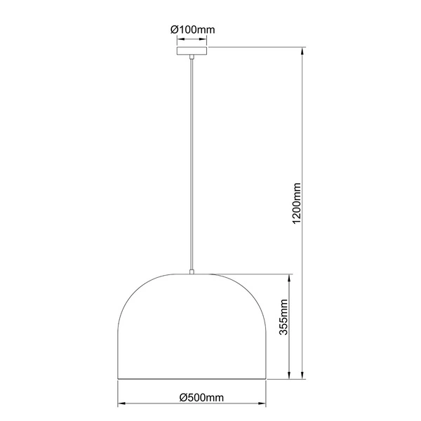 Ratanowa lampa wisząca Kanso 50 cm jasne drewno 1xE27