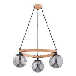 Lampa wisząca ALFA ADINA PRO DREWNIANA 3xE14 52cm | 62463