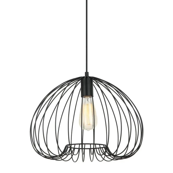 Lampa wisząca Meddi śr. 38cm E27 | czarny