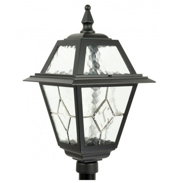 Zewnętrzna lampa stojąca 110cm Witraż K 5002/2 N | czarny