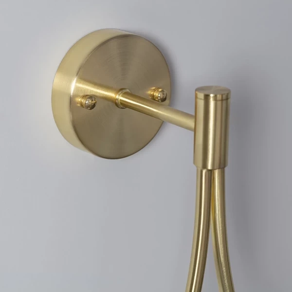 Kinkiet Złoty Kula Mleczna Abruzzo Alice G9 50cm