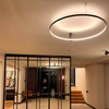 Lampa sufitowa RING S, czarna, 35W LED, barwa ciepła 3000K