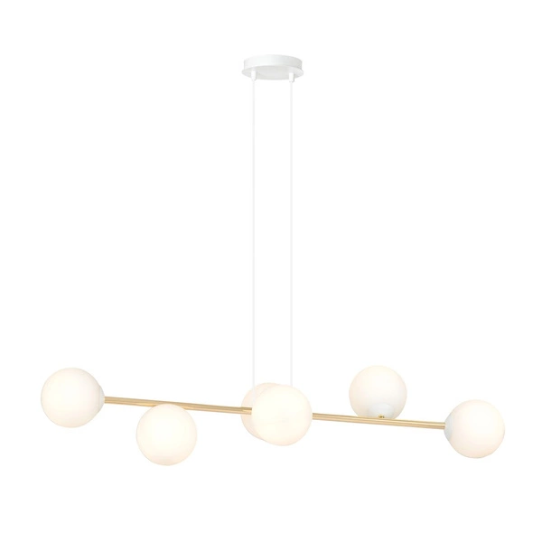 Lampa wisząca Emibig GRAVITY 6 WH GOLD 1242/6