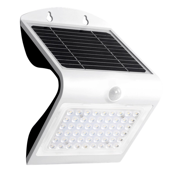 Lampa solarna BUTTERFLY czarna 3,2W barwa neutralna 4000K z czujnikiem ruchu i zmierzchu EKO8824