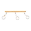Drewniana lampa sufitowa Porcia 3xE27 Max.25W Dąb olejowany/Biała ceramika 8125374