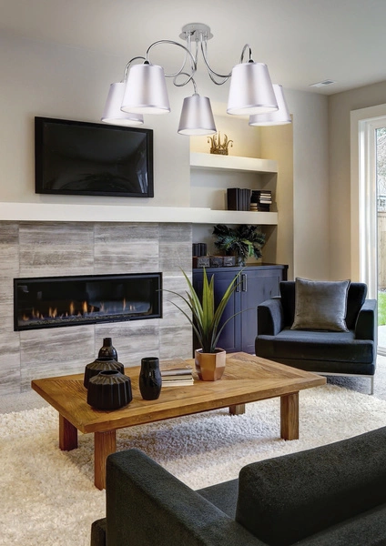 Lampa sufitowa LUK 35-70753, chromowa, 1x40W E14