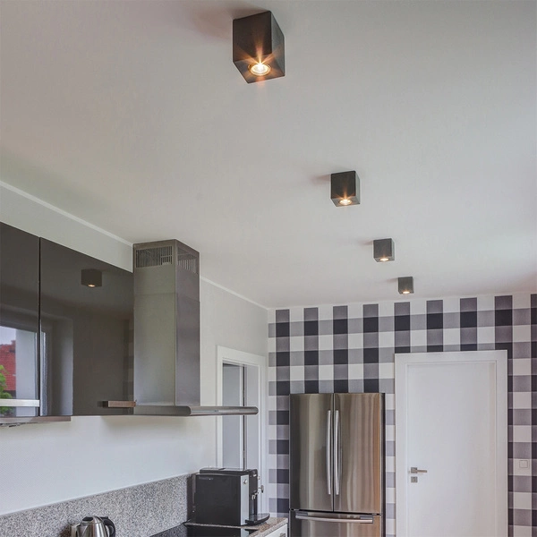 Concretedream Square Lampa Sufitowa 1xGU10 Max.6W Szary Beton 2076136