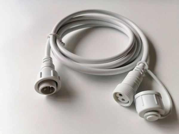 Kabel zasilający/przedłużacz BIAŁY do GIRILANDY 2m