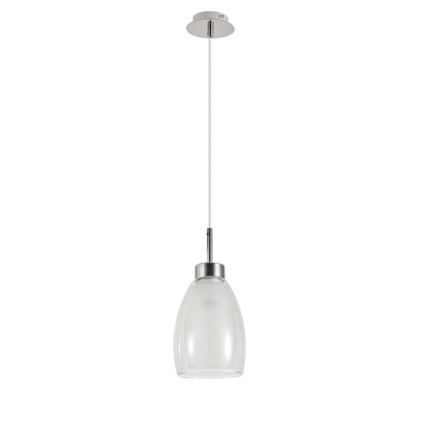 MORRO CHROME/WHITE LAMPA WISZĄCA 1XE27