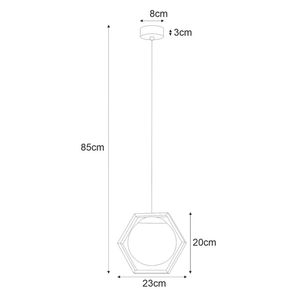Lampa wisząca K-4785 z serii FAVO