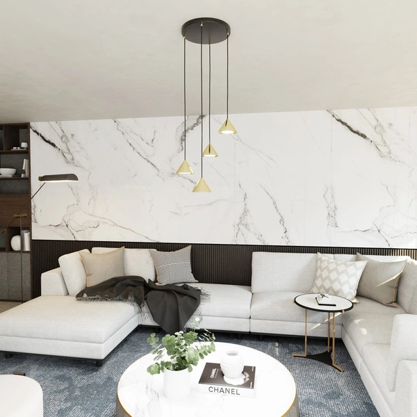 Lampa wisząca Emibig ELIT 4 PREMIUM GOLD 1329/4PREM