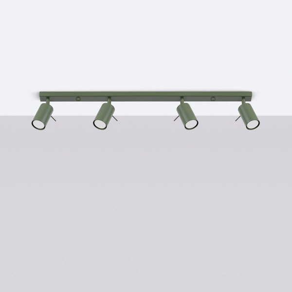 Plafon RING 4L zielony oliwkowy