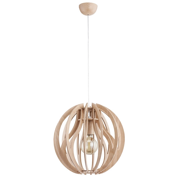 Lampa wisząca ALFA BLADE DREWNIANA 1xE27 39cm | 60510