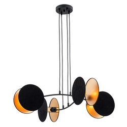 Lampa wisząca Emibig MOTIF 4 Czarny/GOLD 1325/4