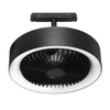 Lampa LED ring wiatrak do szyn magnetycznych 12W 48V 4000K DIMM + Pilot | Czarny