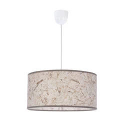 Lampa wisząca PAPIRUS, 31-17956, biały/beżowy, 1x60W E27