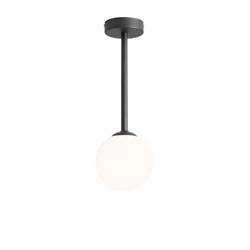 Aldex Lampa sufitowa PINNE SHORT BLACK 1080PL_G1_S, czarny/biały, 1x40W E14