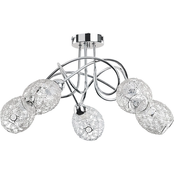 Lampa sufitowa ALFA VERA CHROM 5xE14 54cm | 17845