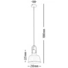 Lampa wisząca HERMAN śr. 23cm 1591102
