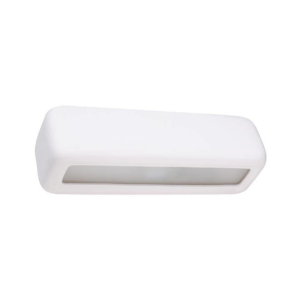 Biały kinkiet ceramiczny SOLLUX SUBANI SL.0840 1x60W E27
