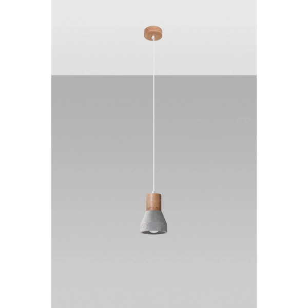 Lampa wisząca QUBIC SL.0964 szara 1xE27