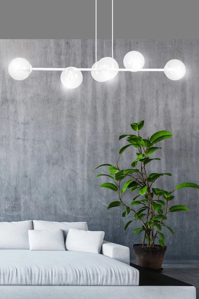 Lampa wisząca Emibig ROSSI 6 WH TRANSPARENT 877/6