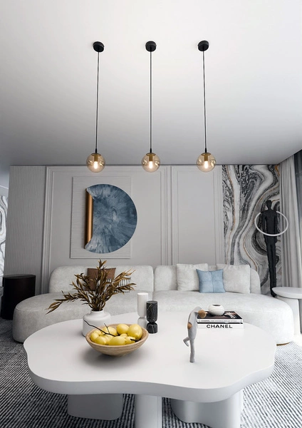 Lampa wisząca Emibig COSMO 1 BL MIODOWY 713/1