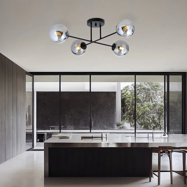 Lampa sufitowa Emibig ROMA 4 BL GRAFIT 1245/4