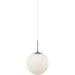 Lampa wisząca CAFE E27 15W Szkło | Biały opal