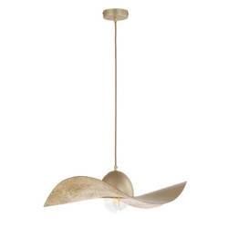 Designerska lampa wisząca KAPELLO M E27 60W śr. 55cm | złoty