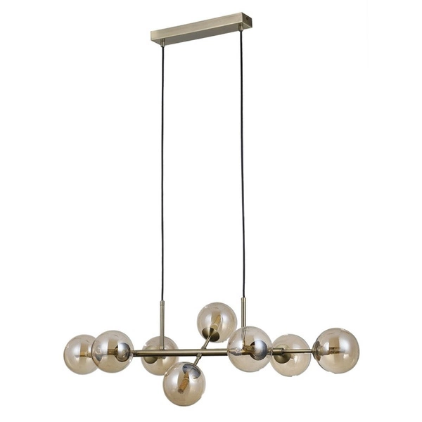 Lampa Erimida dł. 84cm 8xG9 | brąz antyczny