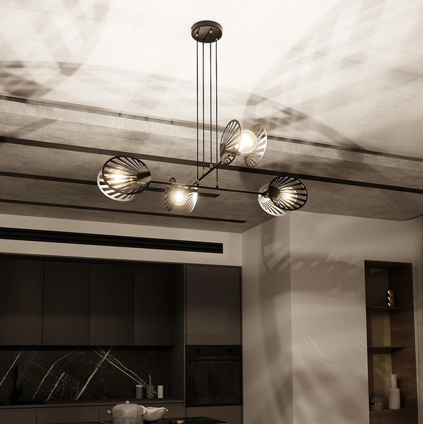 Lampa wisząca Emibig PLAYA 4 Czarny 1146/4