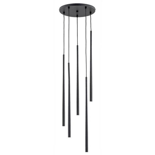 Lampa wisząca ALFA CARMEN CZARNA 5xG9 LED 30cm | 63147