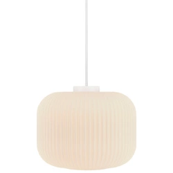 Lampa wisząca MILFORD E27 40W Szkło | Biały opal